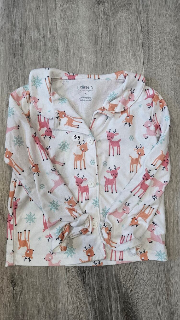 Carter's 3T Toddler Clothes PJ Top